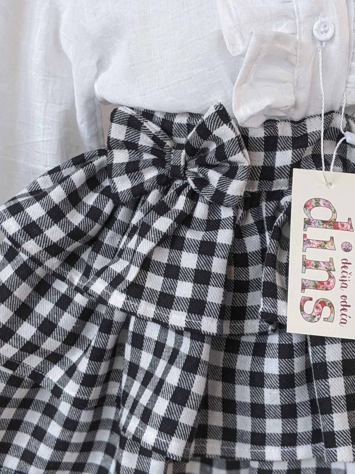 Suknja od pamučnog flanela sa karnerima