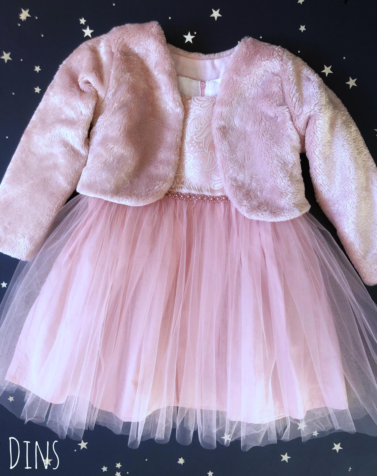 Roze bolero od mekog krzna