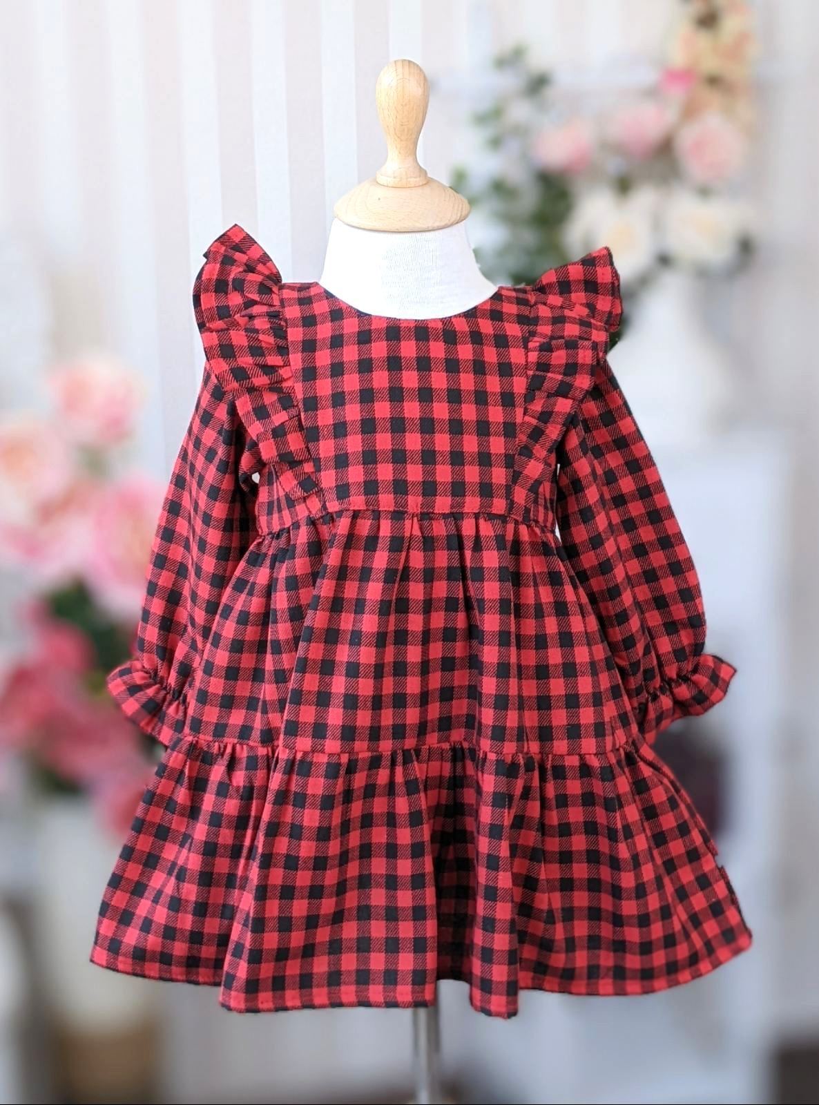 Haljina od crvenog flanela