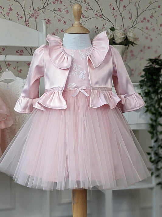 Roze bolero od satena
